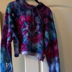 Soul Shine Maine Tie-Dye Hooded Sweatshirt. Fun hooded sweatshirt